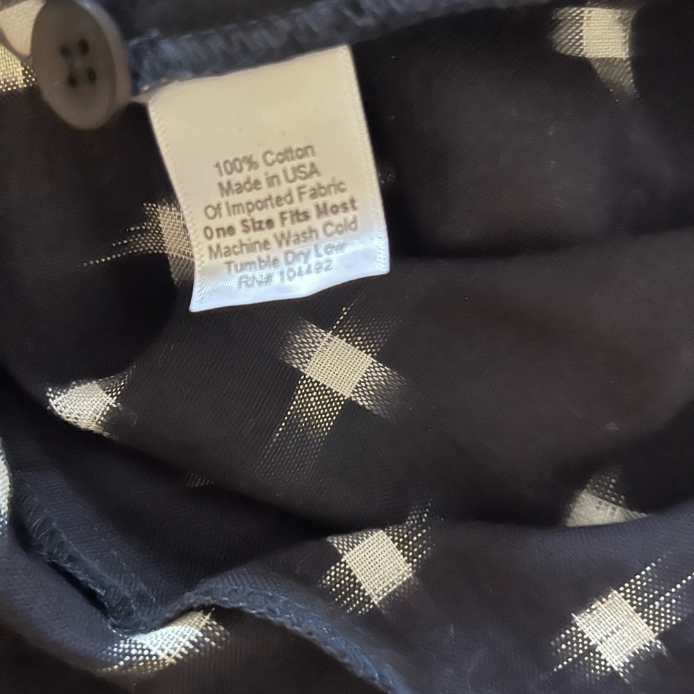 Black drop-shoulder 100% cotton button-down shirt - Picture 4 of 4